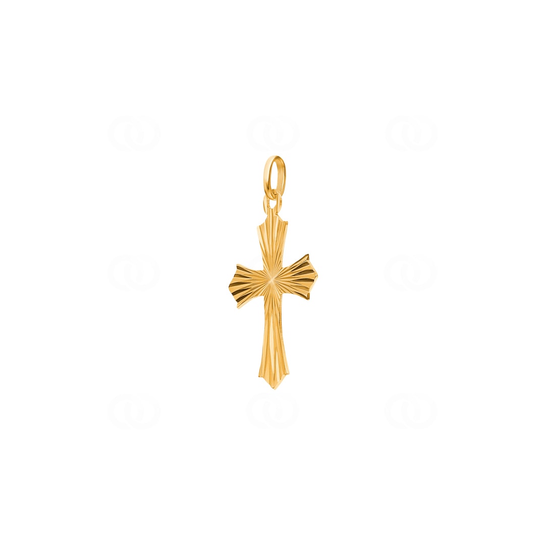 Anhänger 750/18 K Gelbgold Kreuz 20x26mm