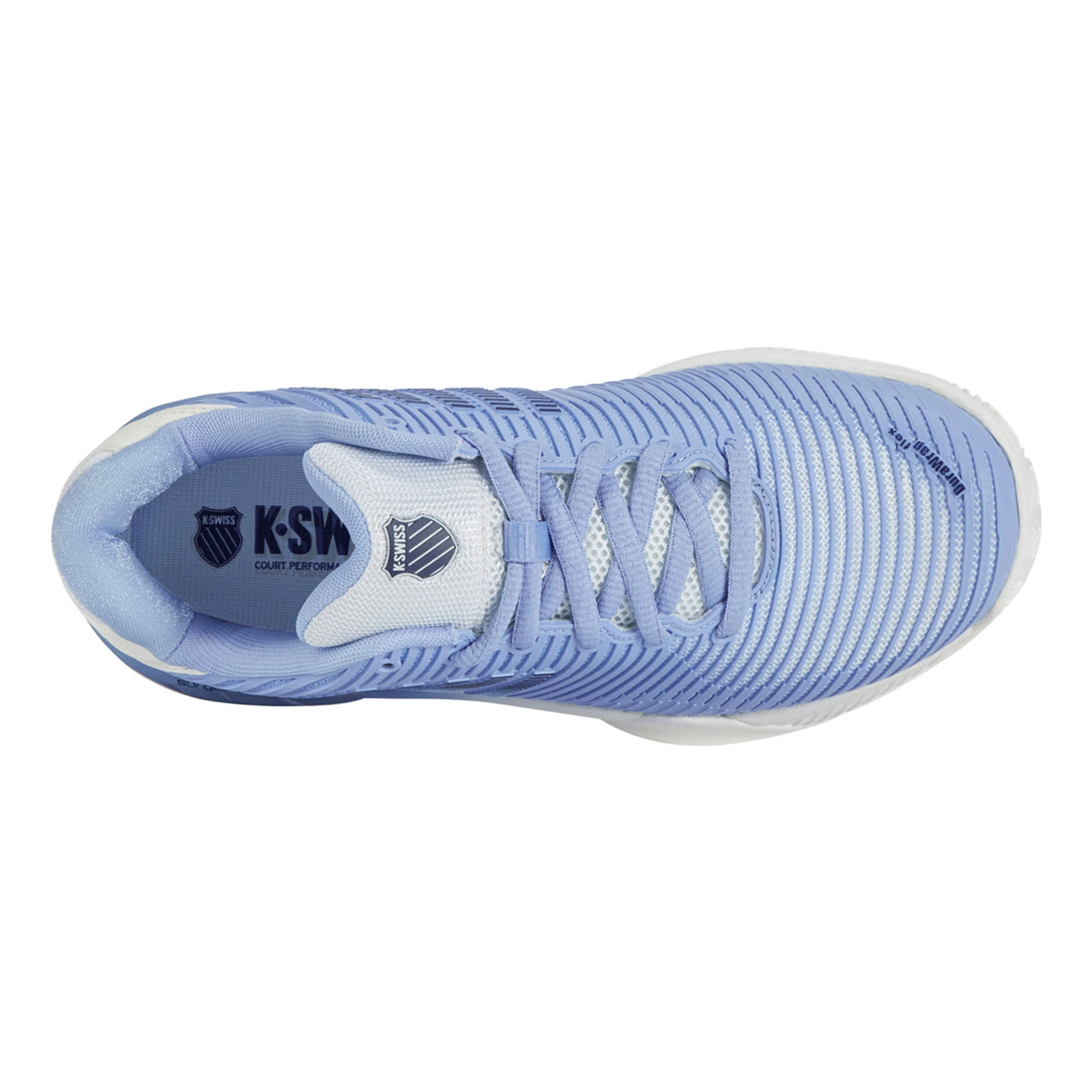 K-Swiss Hypercourt Express 2 Chaussure Terre Battue Femmes - Bleu Clair , Blanc