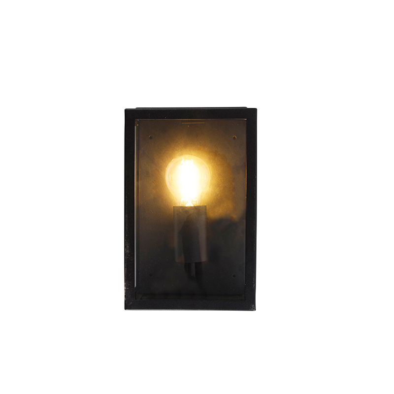 Smart buiten wandlamp zwart 25,5 incl. WiFi A60 IP44 - Rotterdam