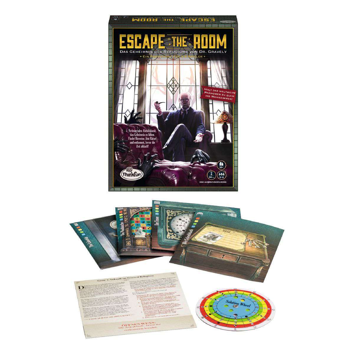 Thinkfun Spiel Escape the Room - Das Geheimnis des Refugiums von Dr. Gravely