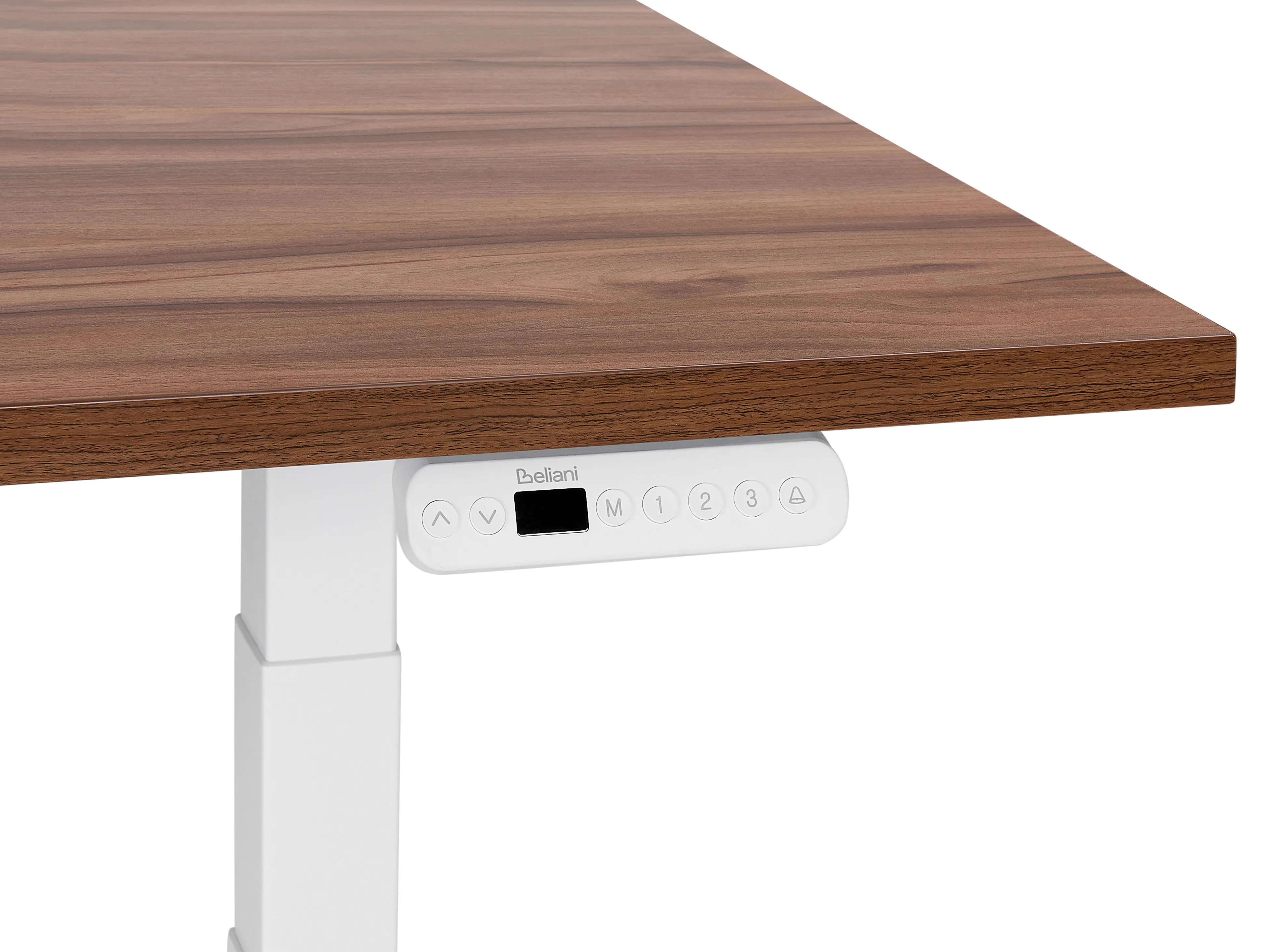 Elektrisch verstelbaar sta-bureau DESTINES Bruin/wit 180 cm 80 cm