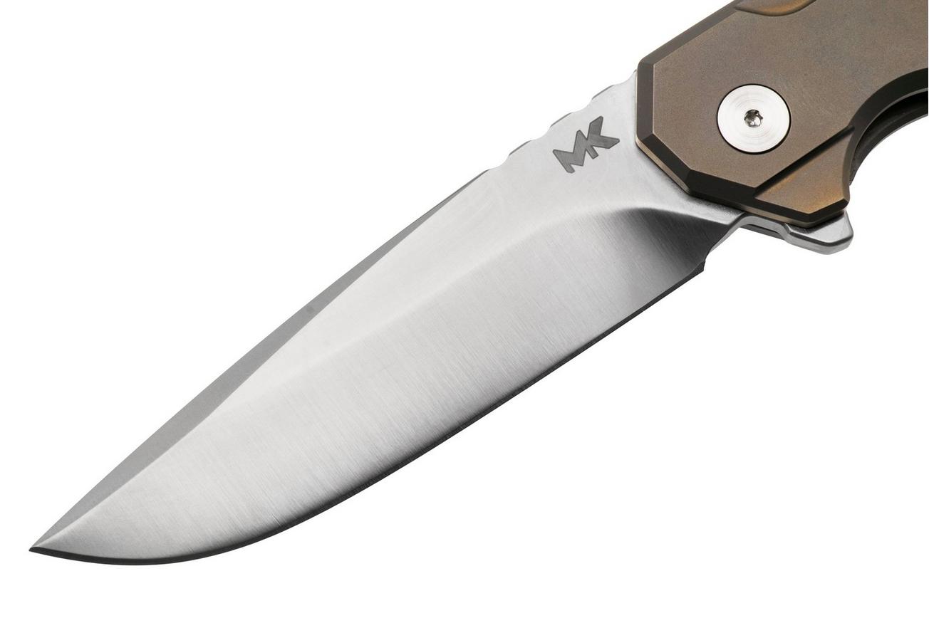 MK Knives & Tools Ingeni Vanguard 01F-FP002 Satin CPM S90V, Bronze Anodized Titanium, zakmes