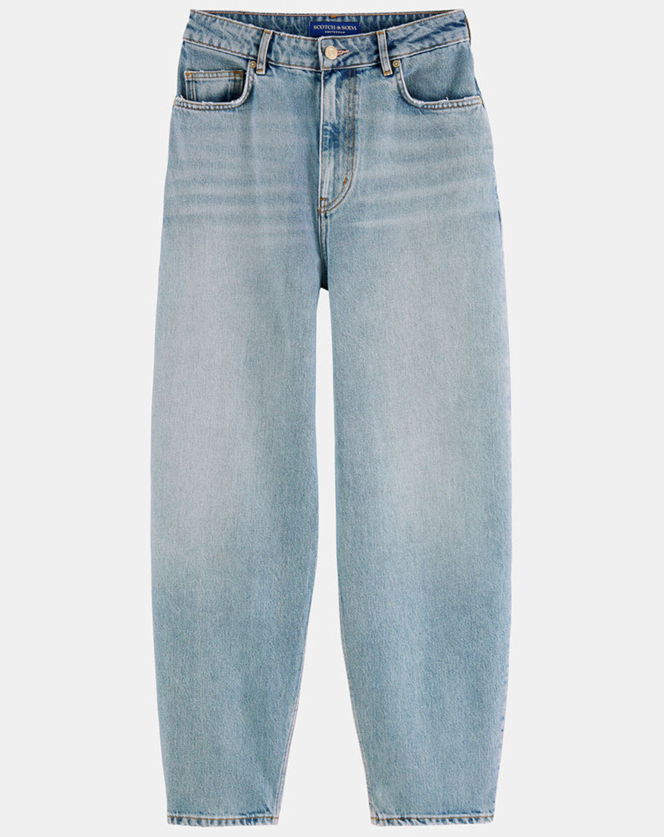 Scotch & Soda Jean 100% Coton Bio Ballon bleu clair