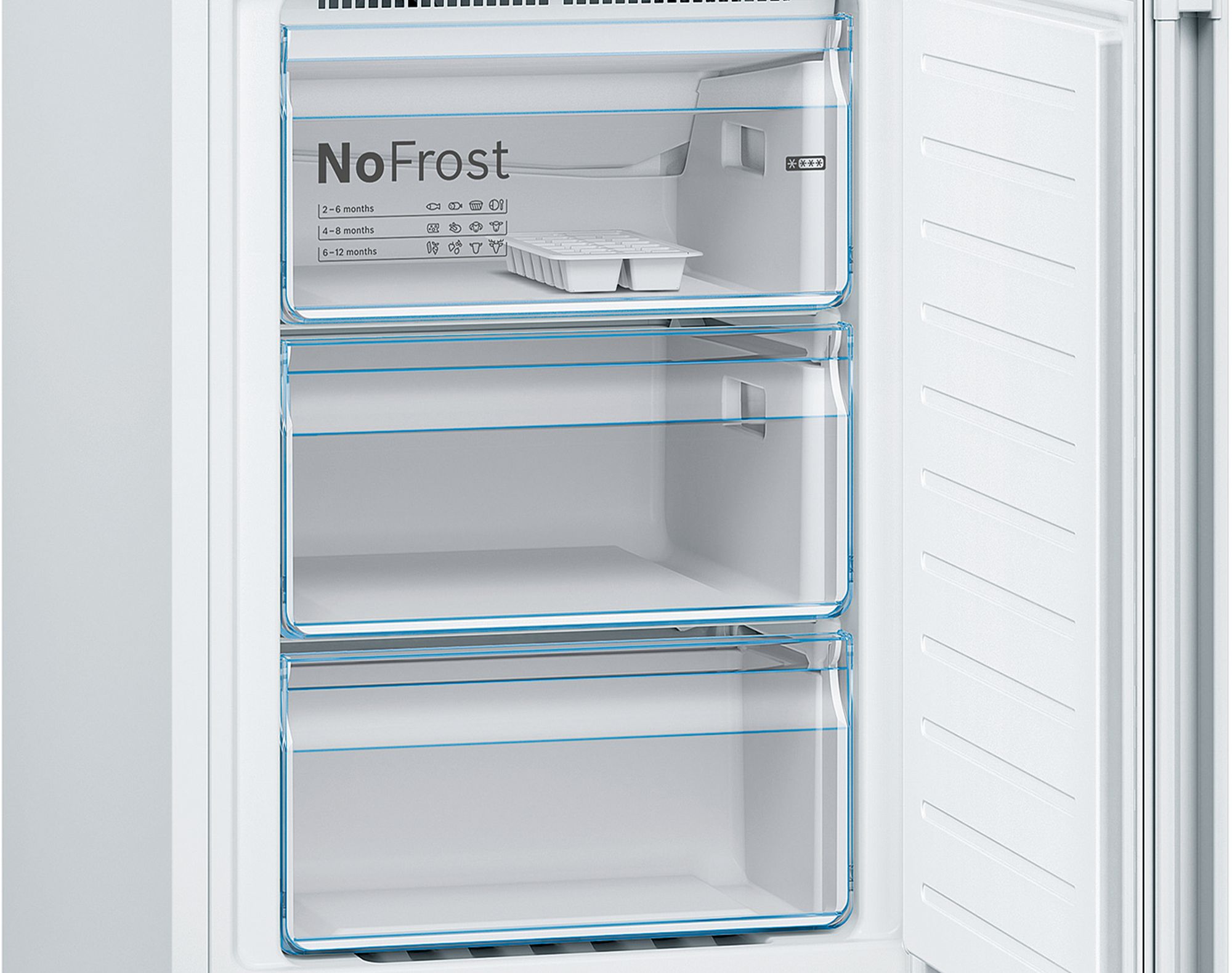 Refrigerador Combinado Independente Série 4 186 x 60 cm Branco KGN366WCF