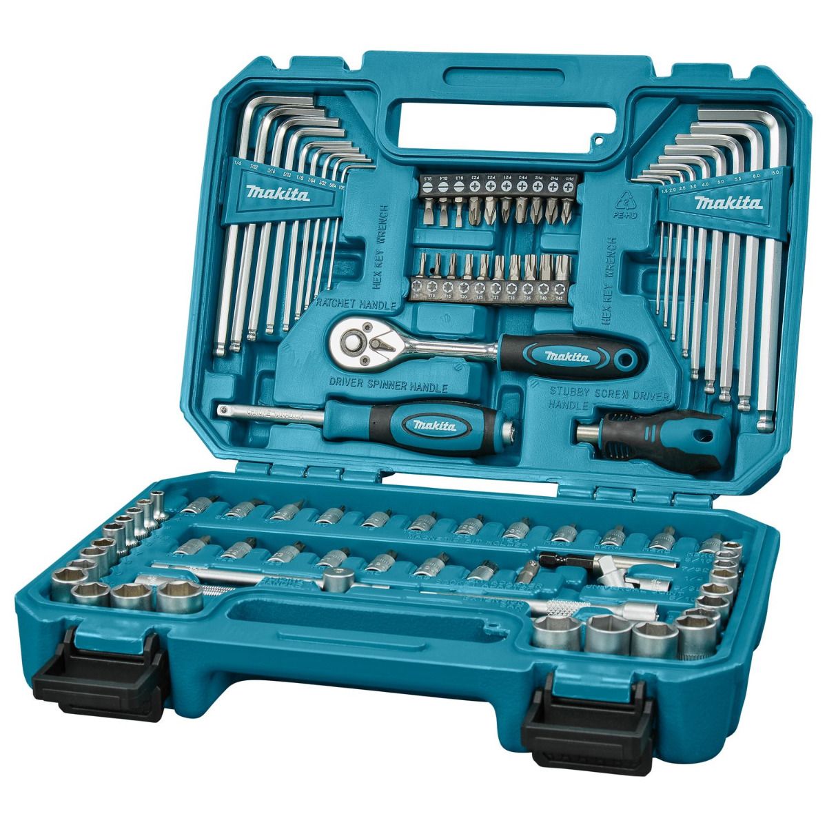 Makita E-15752 Handgereedschapset 91-delig - metrisch en imperiaal