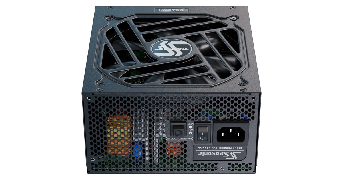 SeasonicVertex PX-1000 modulaire 1000 watt voeding   (Zwart, 1x 12V-2x6, 3x PCIe)