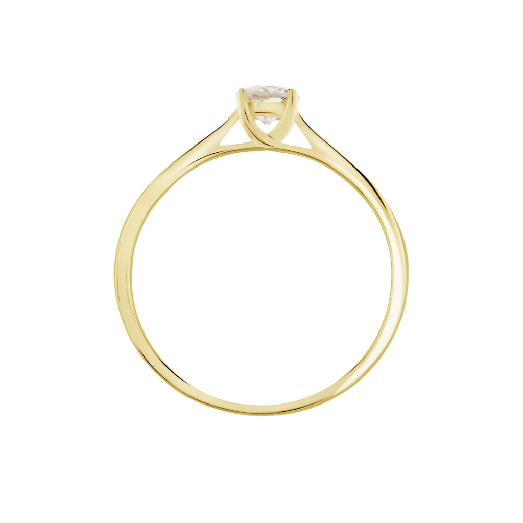 Bague Solitaire Aphrodite Or Jaune Diamant