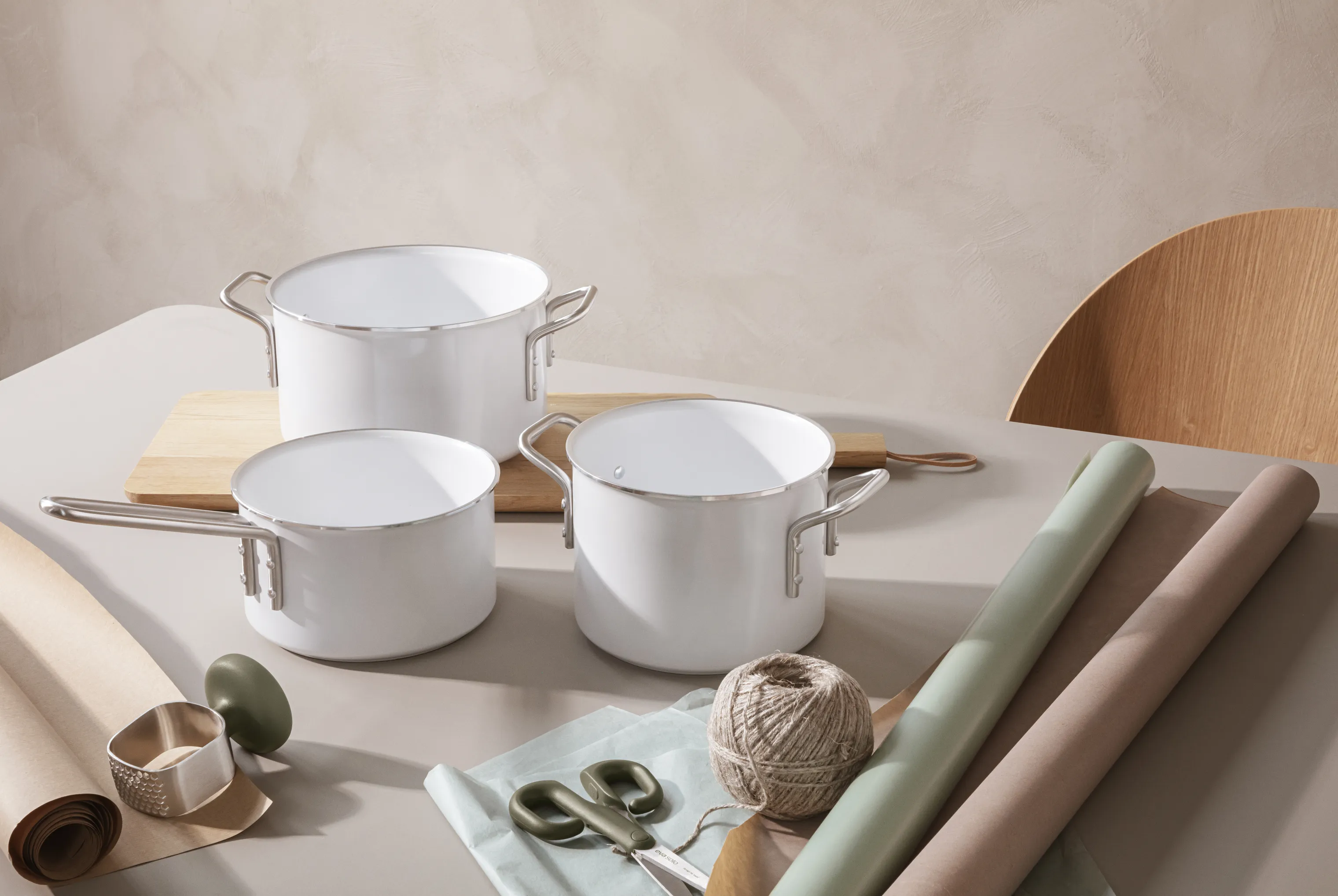 Eva Trio White Line Kaserolle