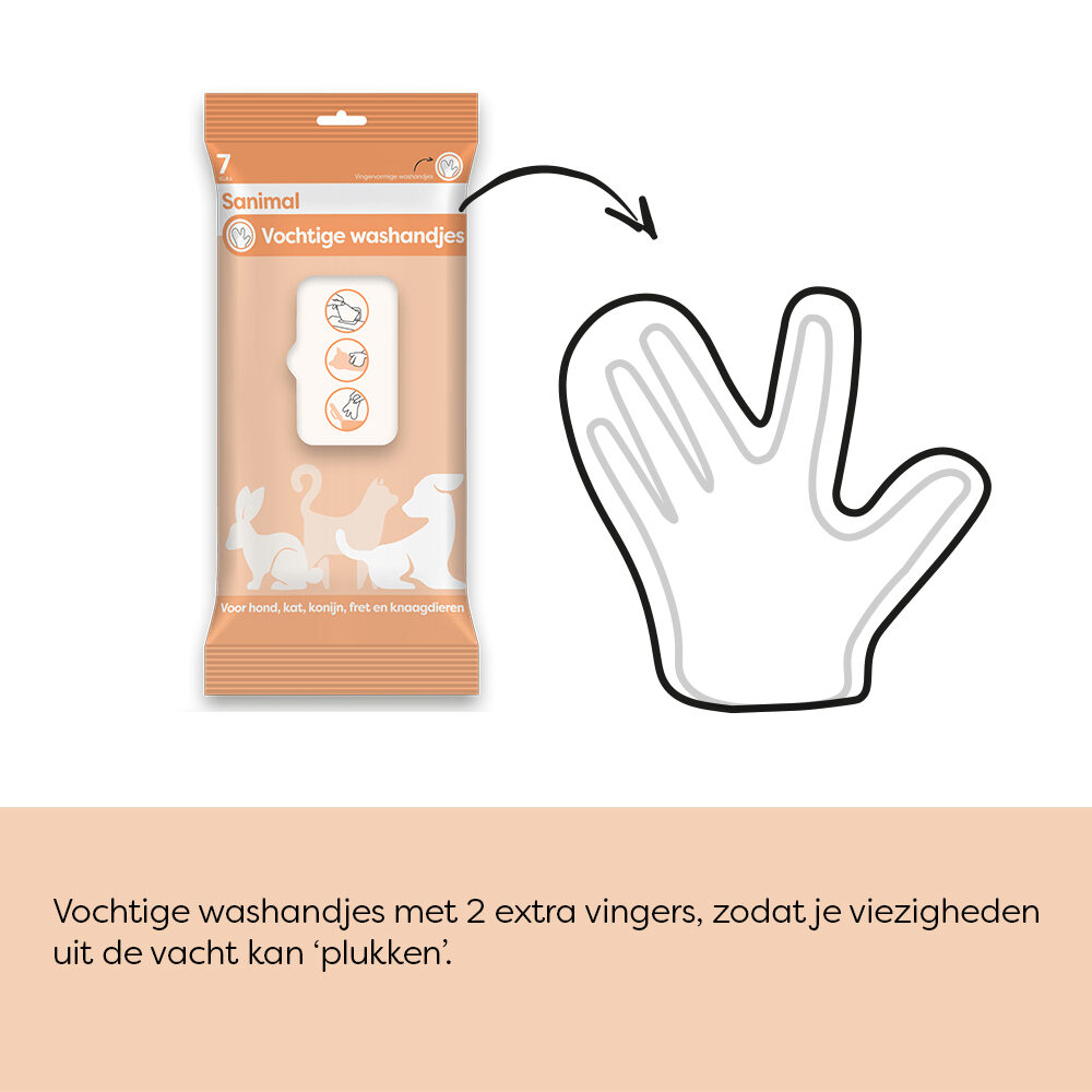 Sanimal Vochtige Washandjes