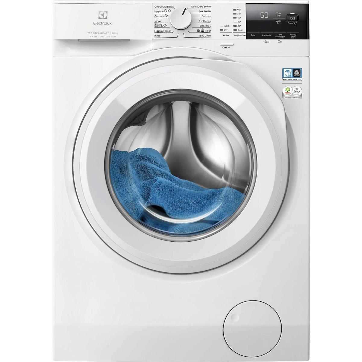 Electrolux Kombinert vaskemaskin/tørketrommel EWI721O84O