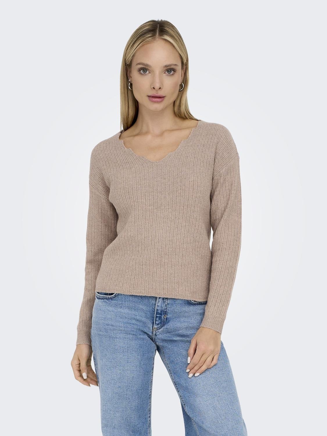 ONLGABRIEL Strickpullover Mocha Meringue