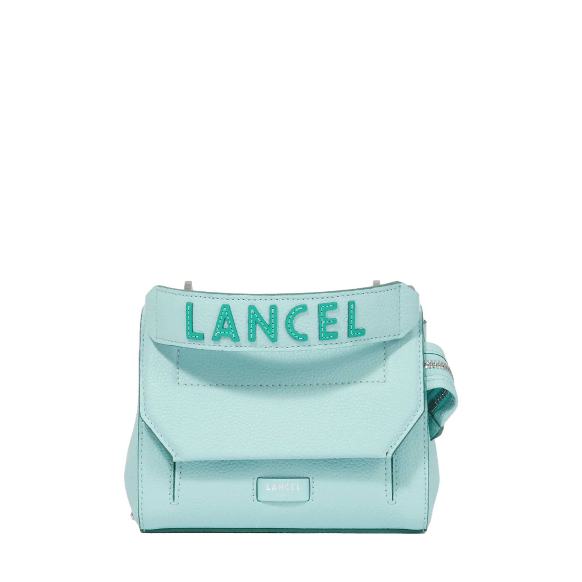 S flap bag Ninon de Lancel-Menthe/Emeraude