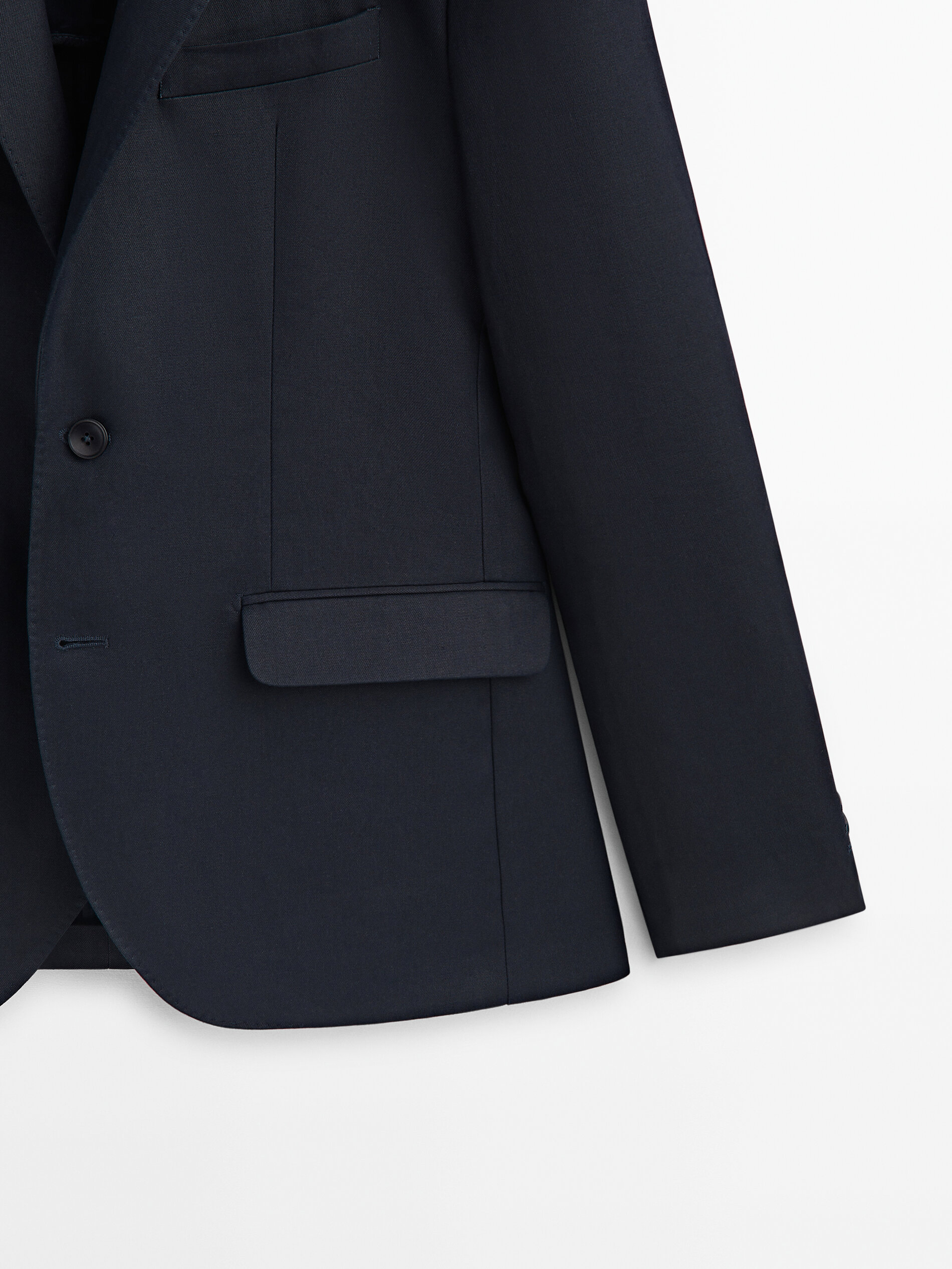 Americana traje azul marinho 100% lino - AZUL MARINO
