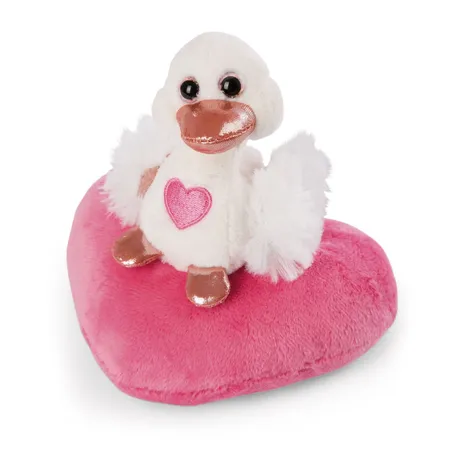 NICI Kuscheltier Weißer Love Schwan auf Herz NICI GREEN