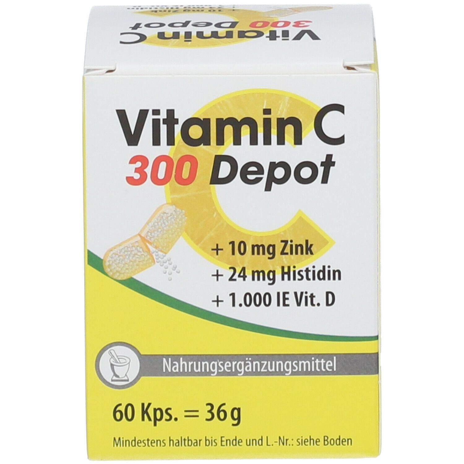 VITAMIN C 300 Depot + Zink + Histidin + Vitamin D Kapseln