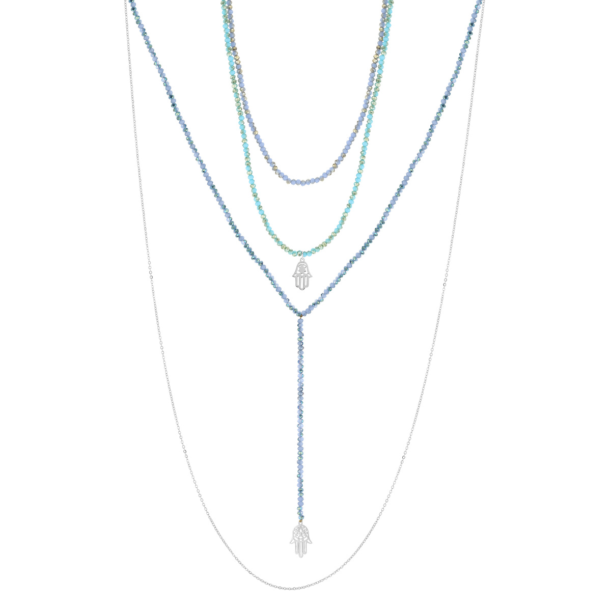 Collier acier fantaisie 46 cm