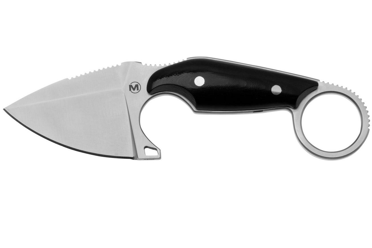 Böker Magnum Enki 02BM0001 Satin 440B, Black Micarta, vaststaand mes, Engelbert Czaja design
