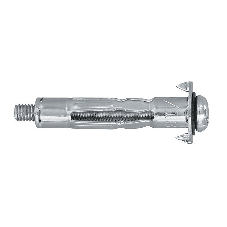 50 chevilles Diall murs creux PZ M4x46mm