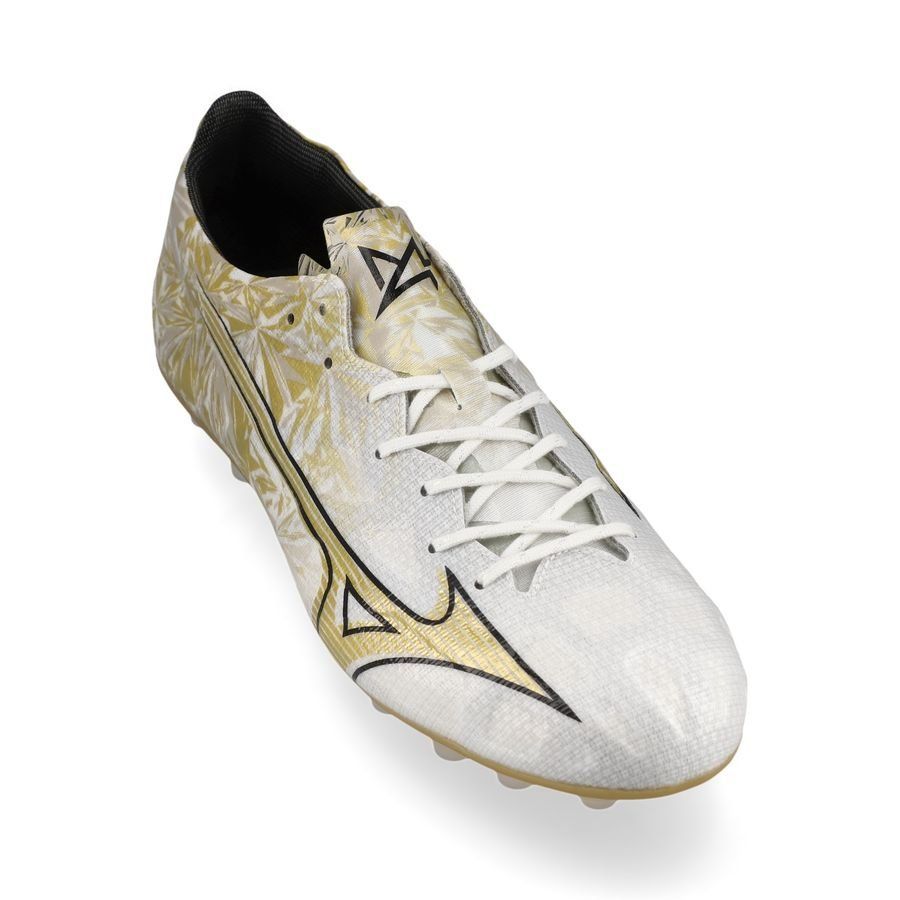 Mizuno Alpha Elite AG Prism Gold - Blanc/Doré/Noir