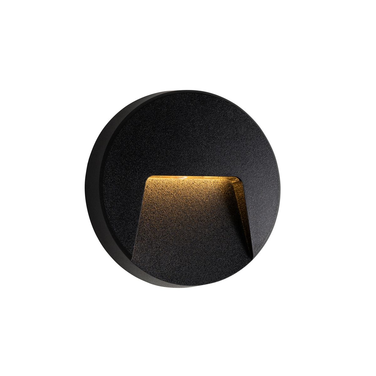Set van 6 buiten wandlampen zwart rond incl. LED IP65 - Gem