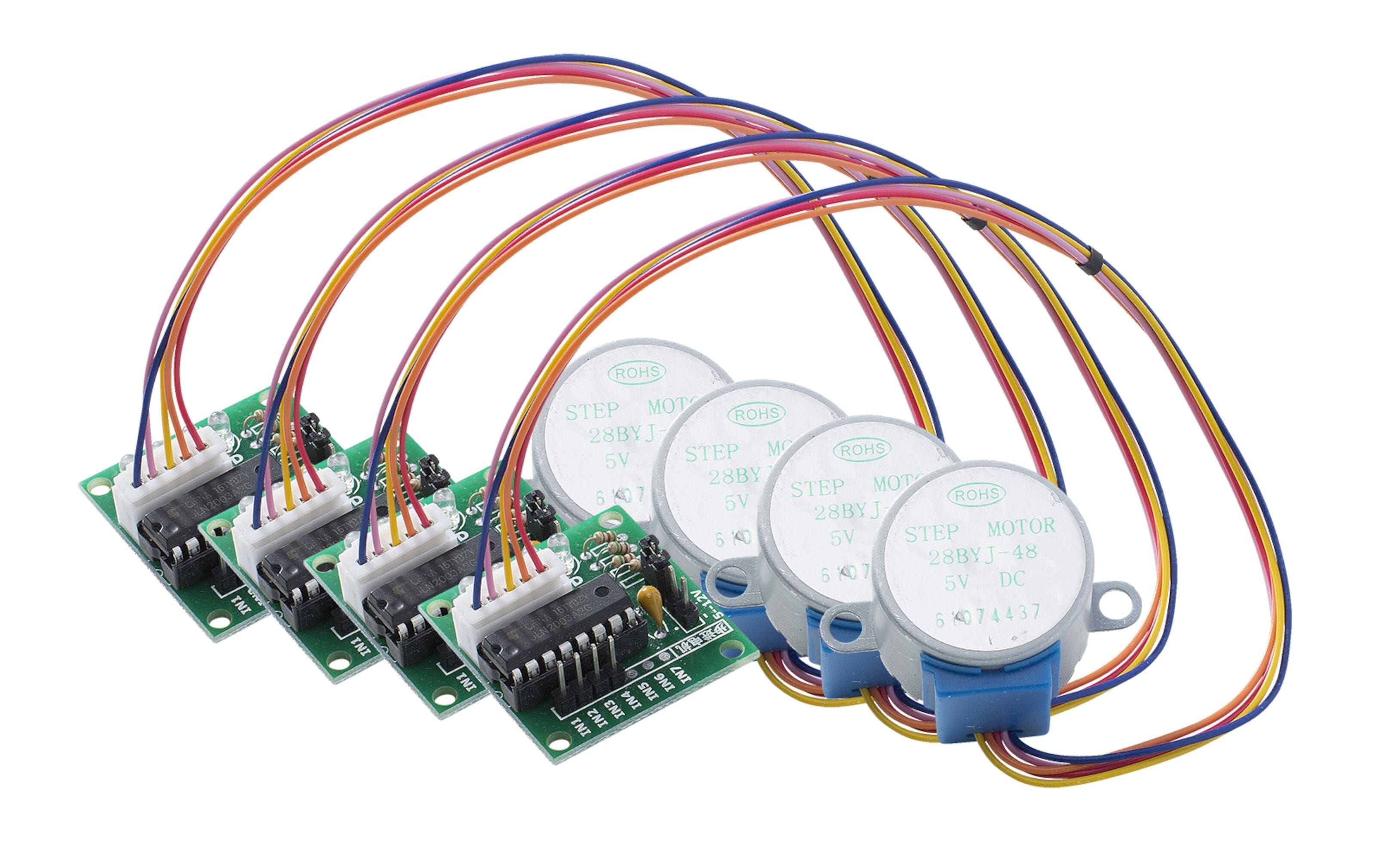 Luxorparts Trinnmotor med girkasse og driver 4-pk.