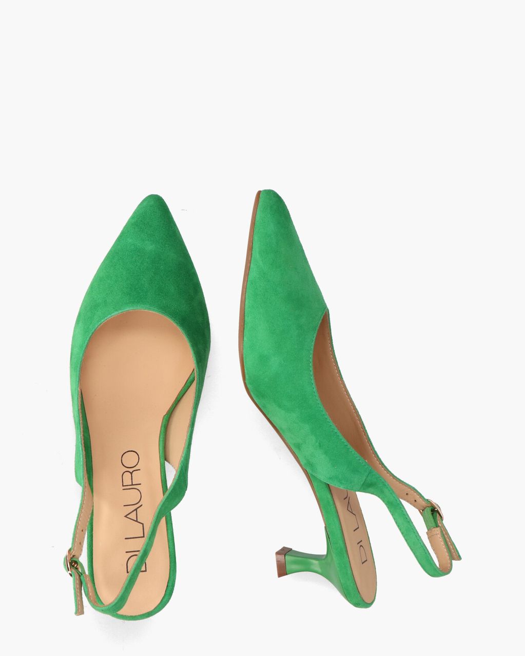 Di Lauro Rebecca Groen Dames Slingbackpumps