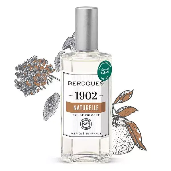 Berdoues 1902 Natural Eau de Colônia 98% Natural 125ml