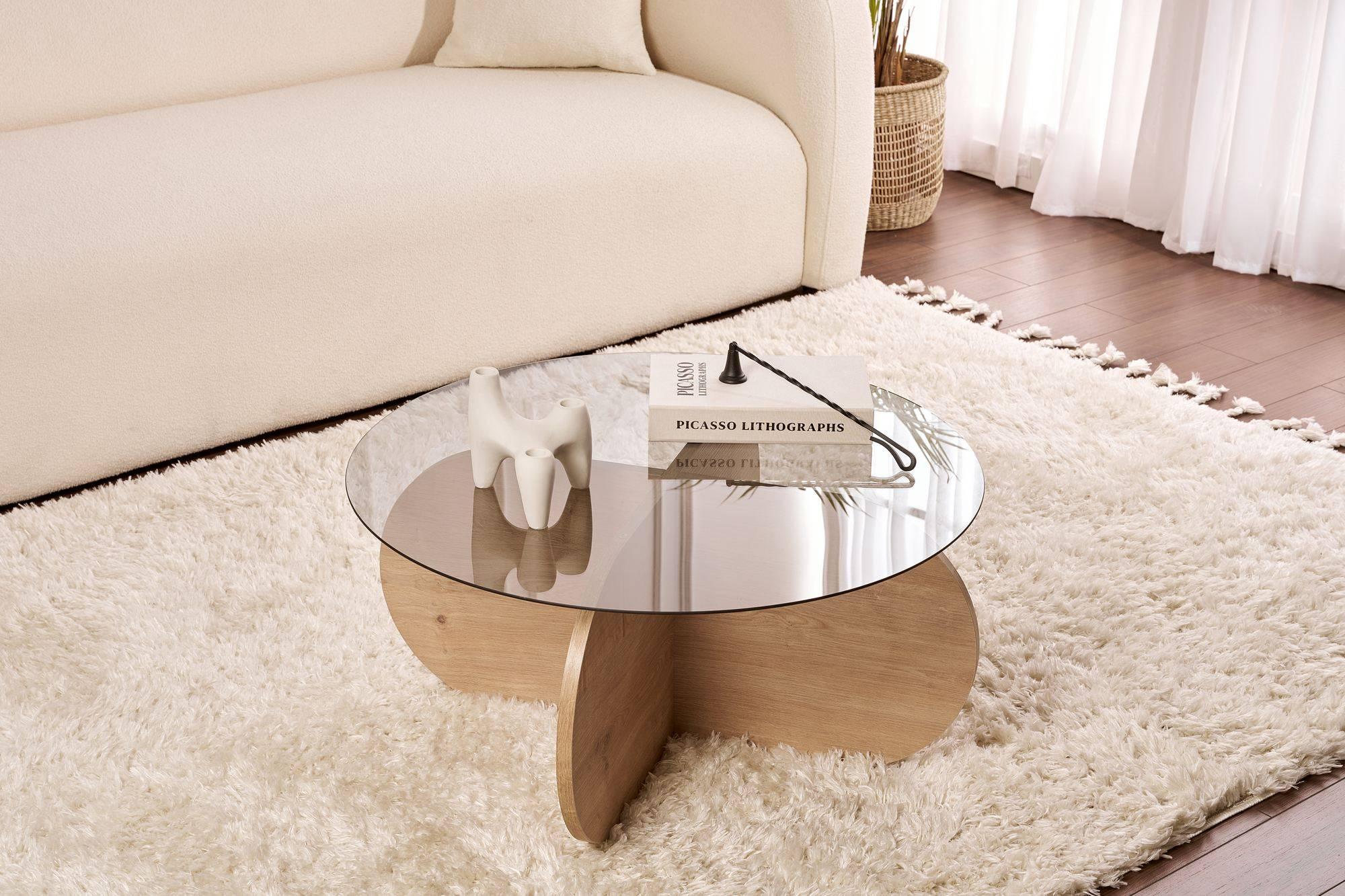 Kalune Design Salontafel Aeris rookglas