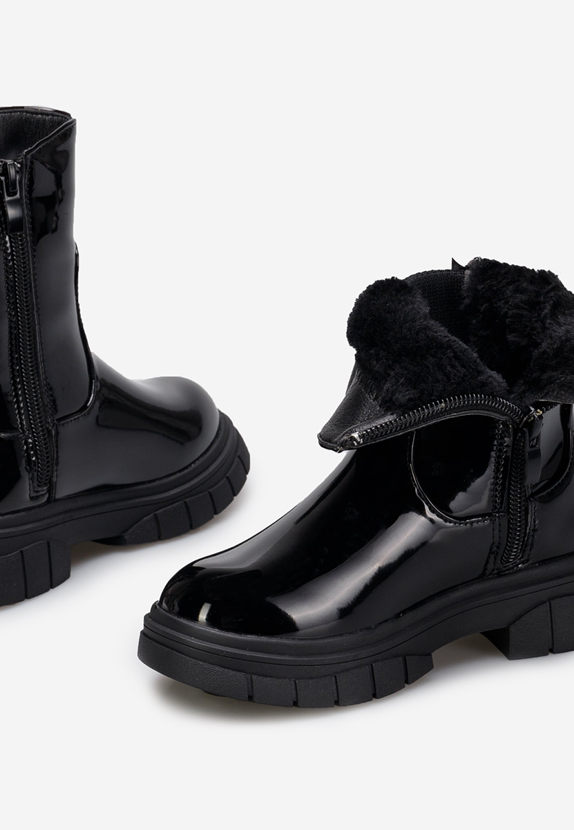 Bottines enfants noires Salerna A V2