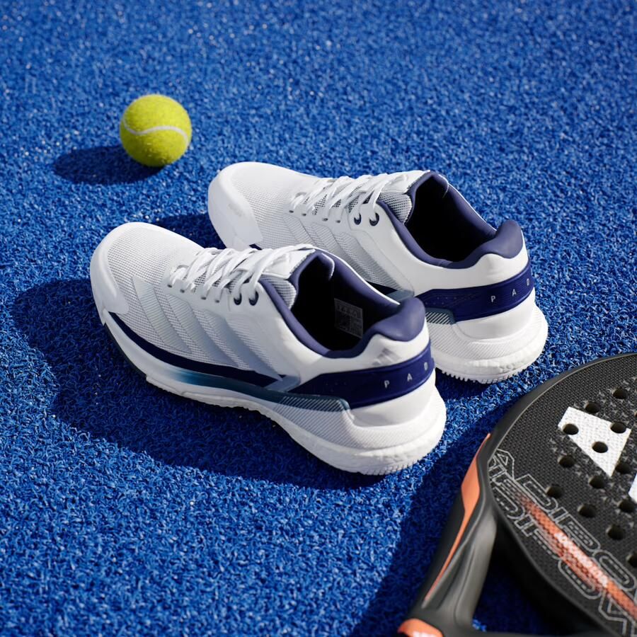 Adidas Performance Crazyquick BOOST Padel Schoenen Heren Wit