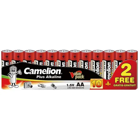 Camelion Batterie Plus Alkaline AA, 12 Stück