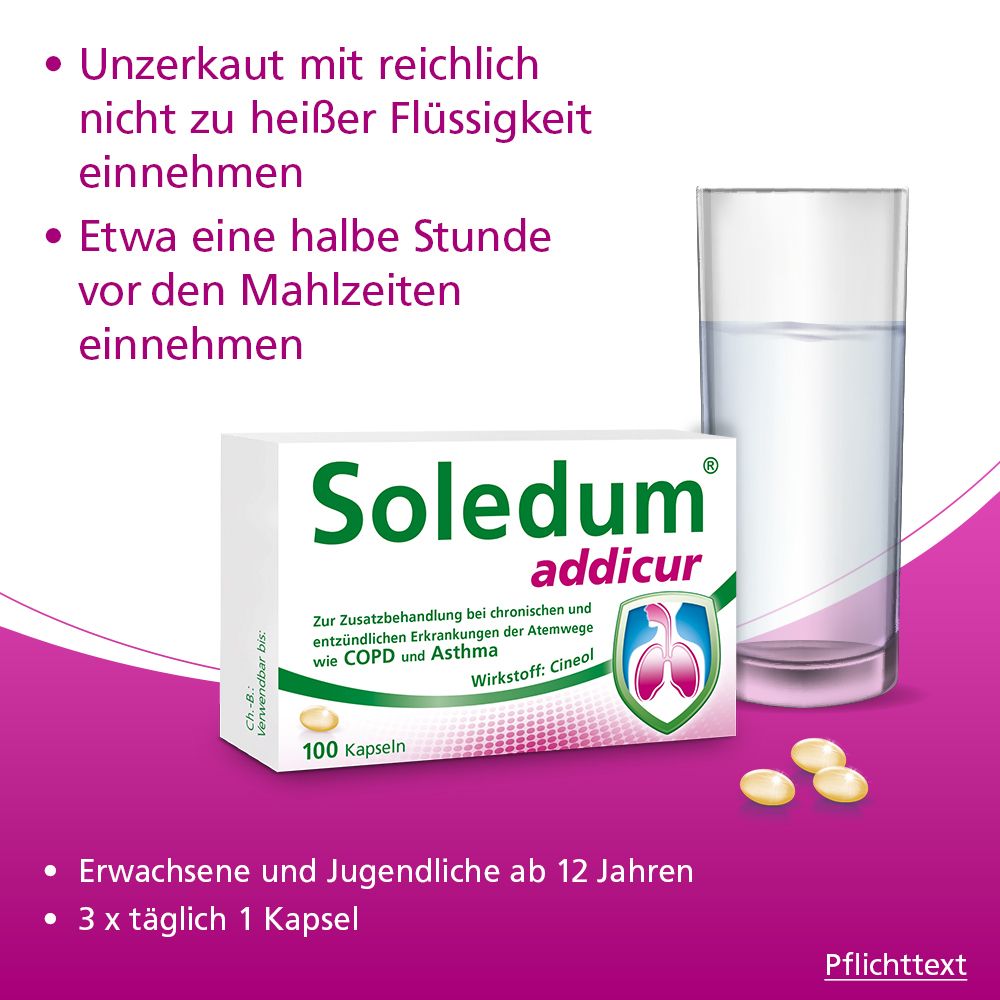 Soledum® addicur zur Zusatzbehandlung bei COPD und Asthma