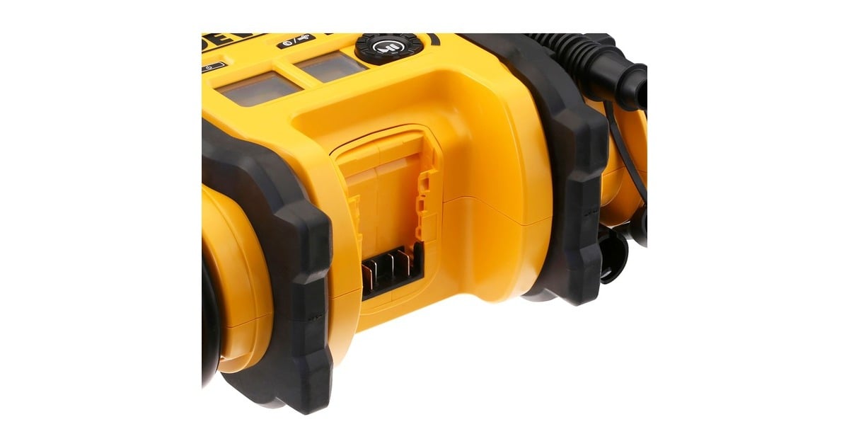 DEWALT18V XR Compacte Luchtpomp DCC018N-XJ  (Geel/zwart, Accu en oplader niet inbegrepen)