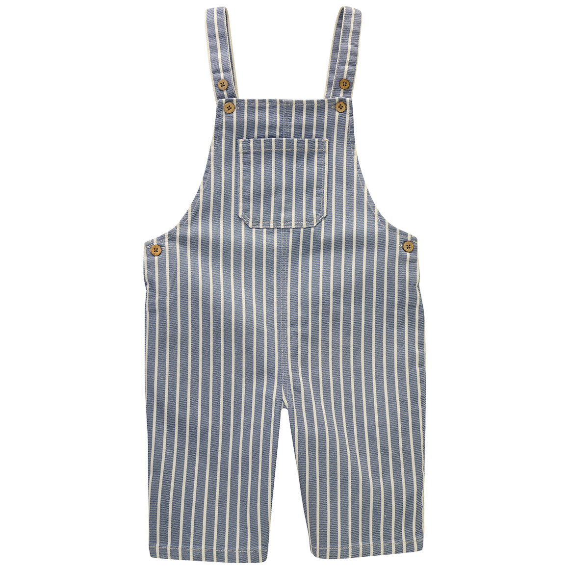 Topolino Pure Collection Kinder Latzhose mit Streifen blau / weiss