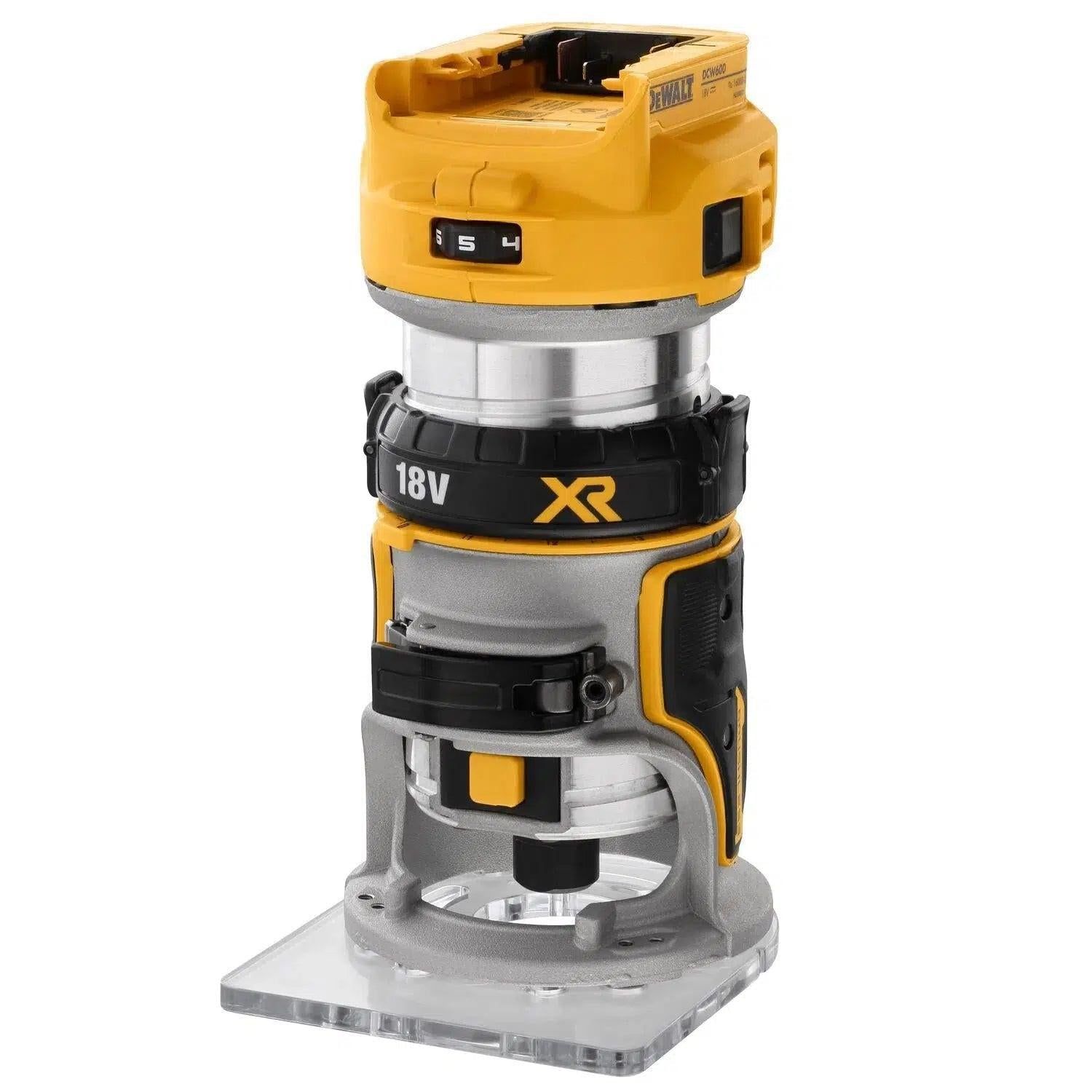 DeWALT DCW604N Accu boven- en kantenfrees 18V XR Basic Body