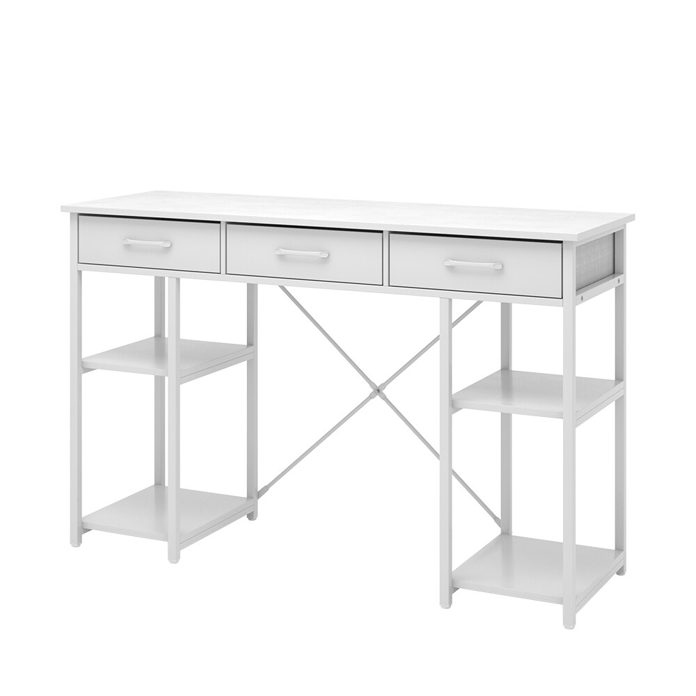 Vicco Schminktisch Chino Weiß 120 cm mit 3 Schubladen
