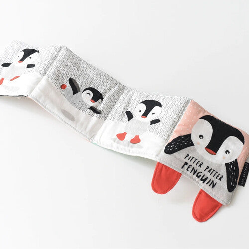 Wee gallery stoffen knisperboekje - pinguïn