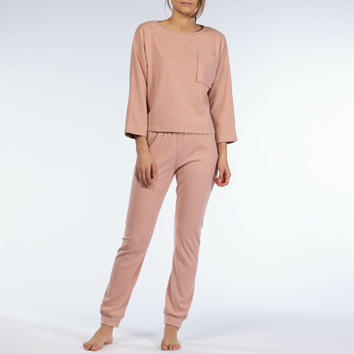 MELISSA BROWN<br>Pijama Geribd para usar em casa, aconchegante