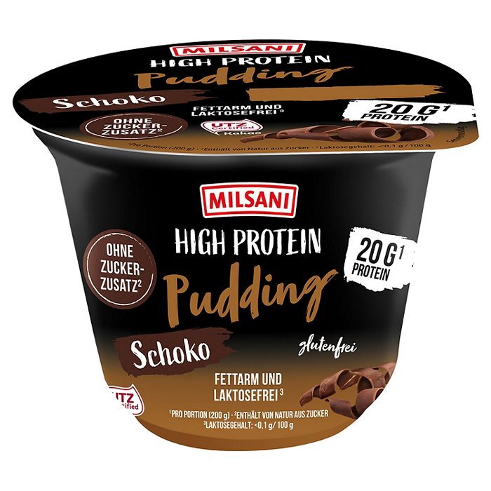 MILSANI MILSANI High Protein Pudding 200 g, Schokolade