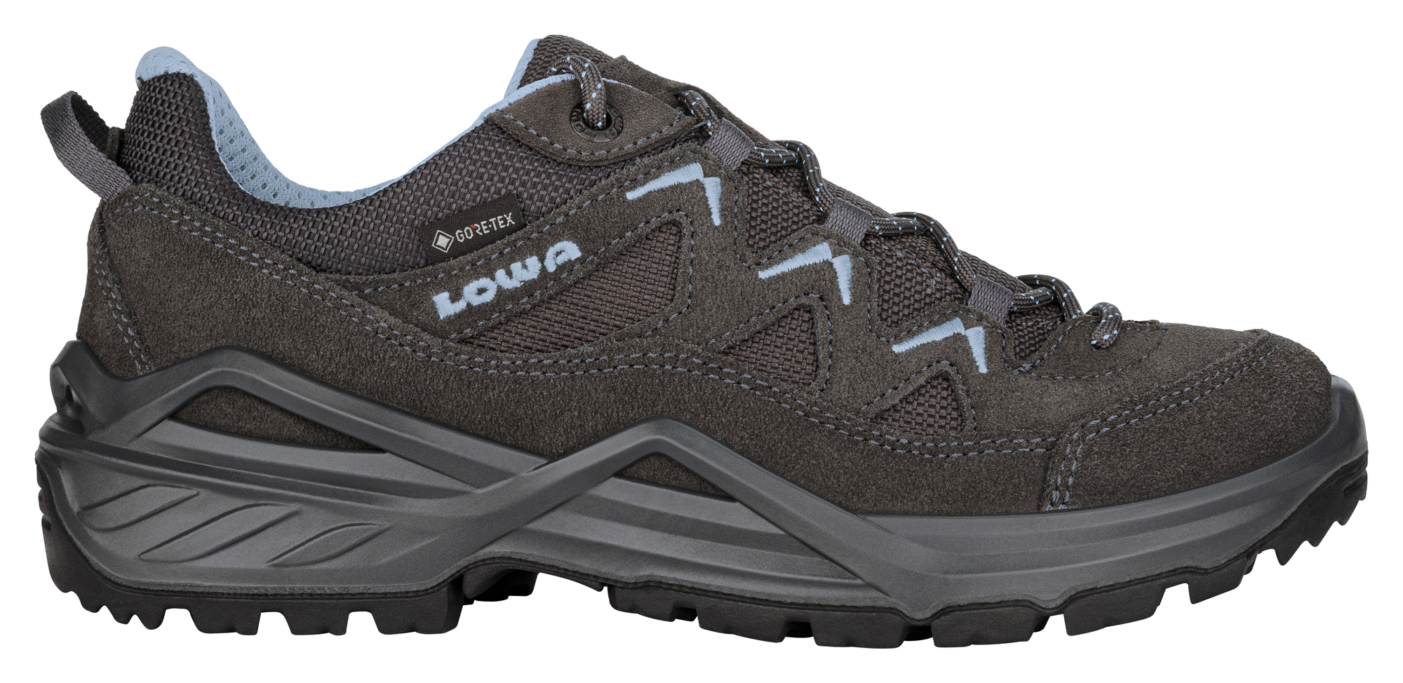 Lowa Sirkos Evo GTX Lo WS Damen Wanderschuhe graphit/eisblau