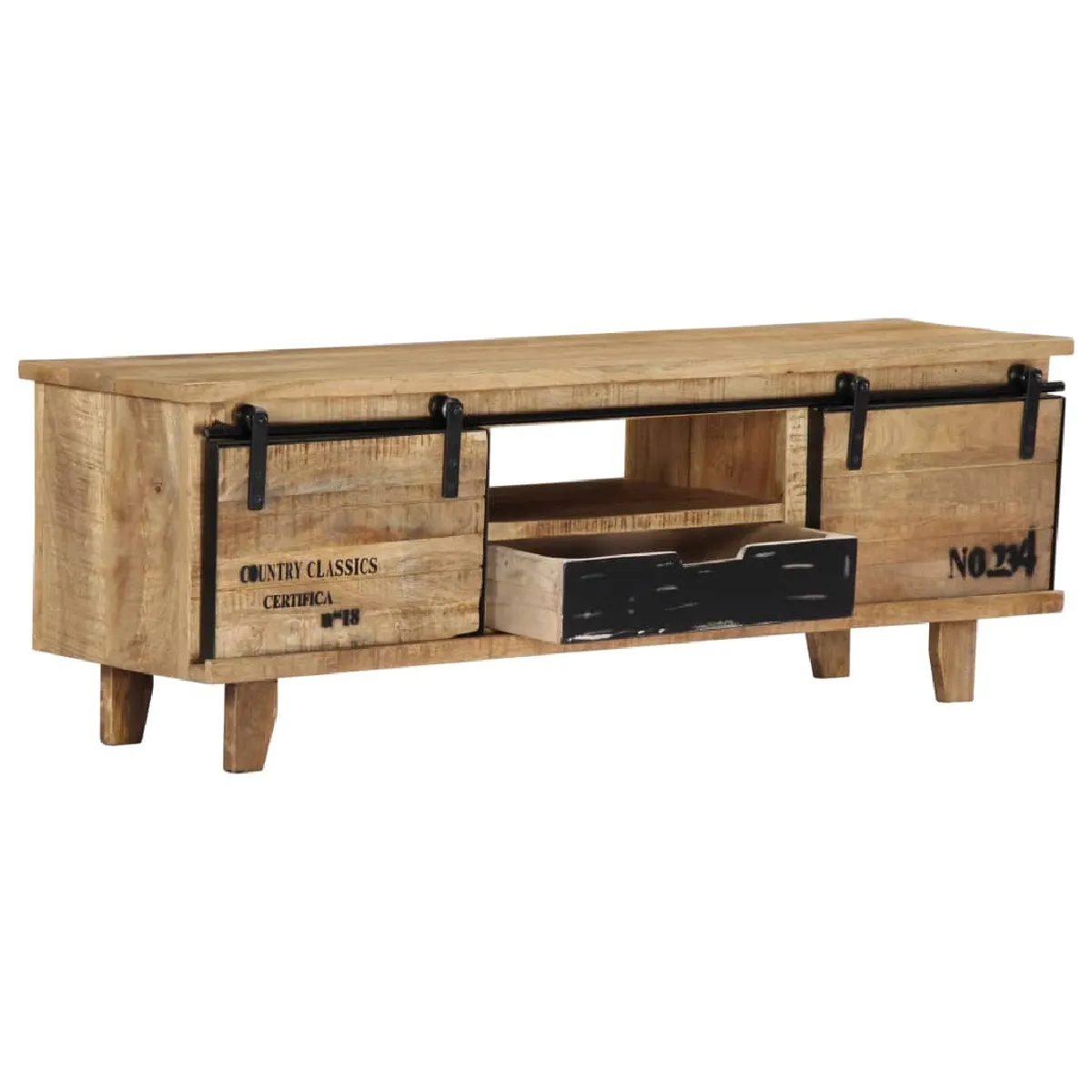Meuble TV vidaXL - Bois de manguier