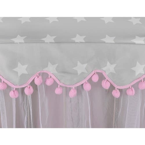 Barnetelt grå og rosa Kruzzel 23476