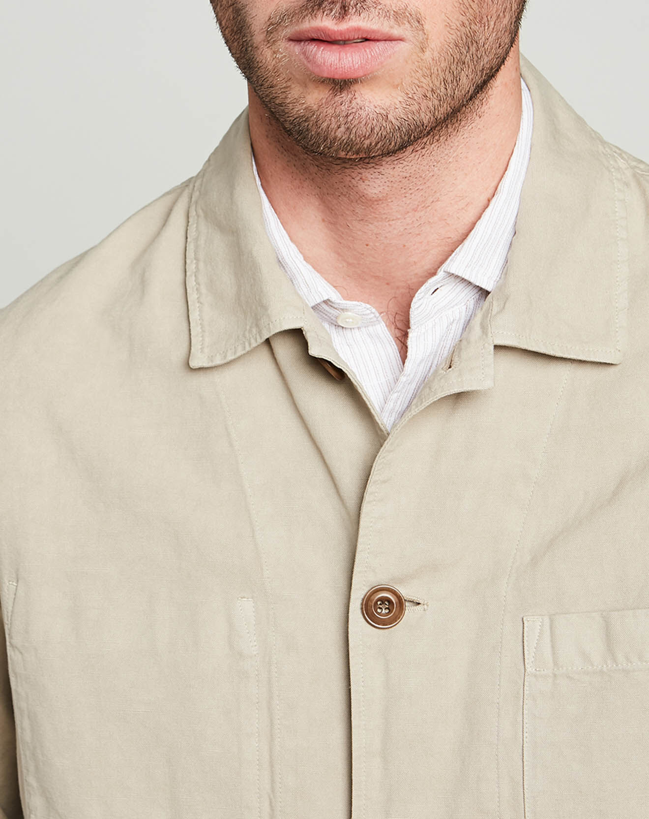 Hartford Veste en Coton & Lin Jacinto saharienne dune