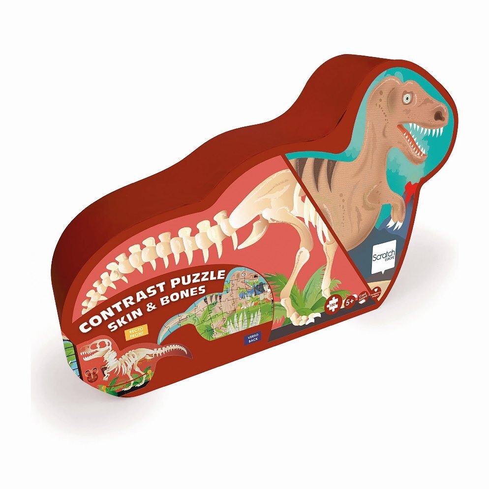Konturpuzzle Dino beidseitig 2x50 Teile