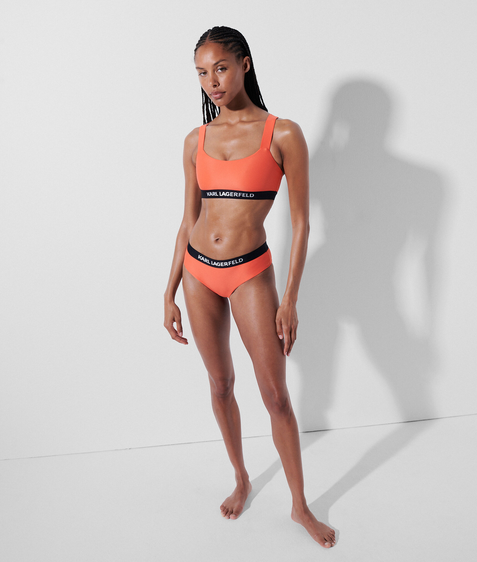 HAUT DE BIKINI CROISÉ AVEC LOGO KARL
