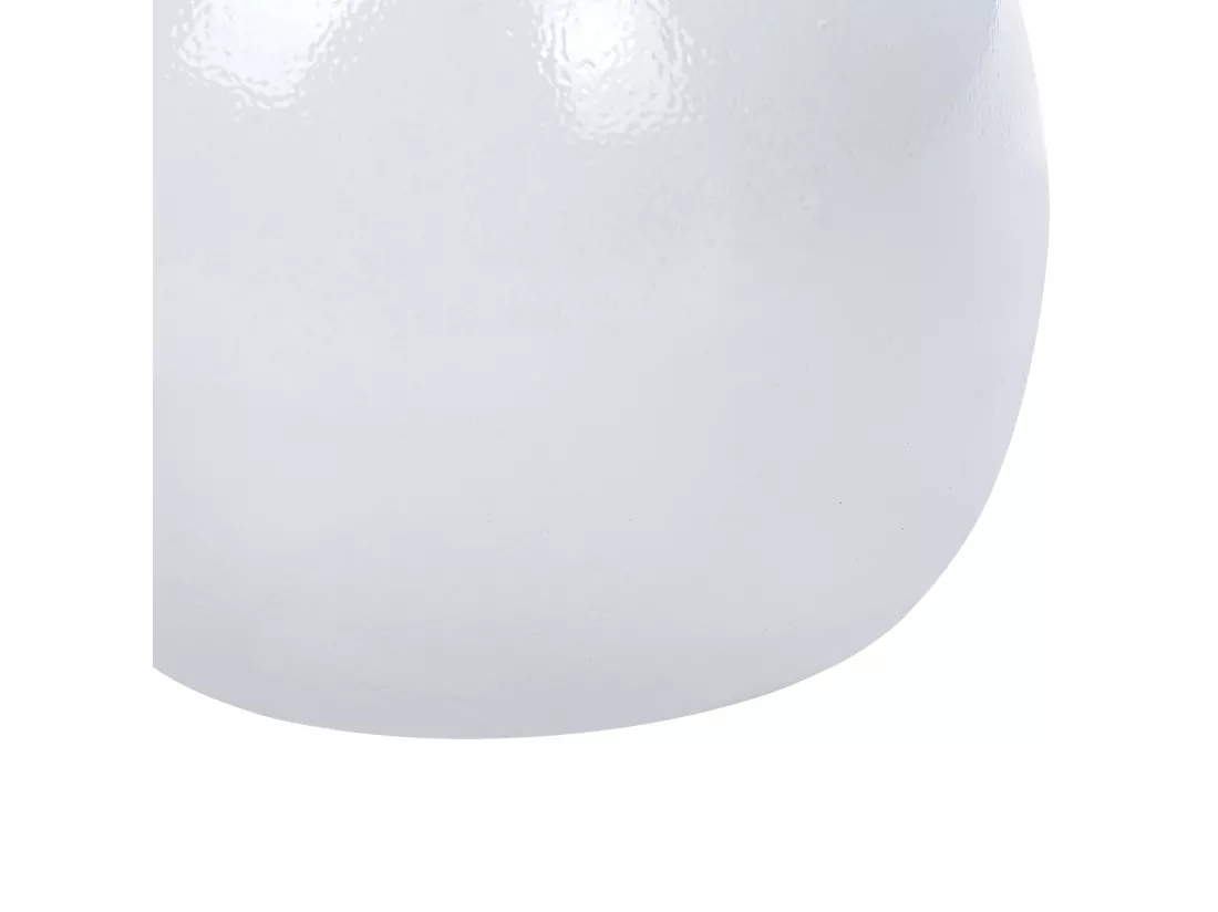 Table d'appoint en aluminium blanc EUCLA