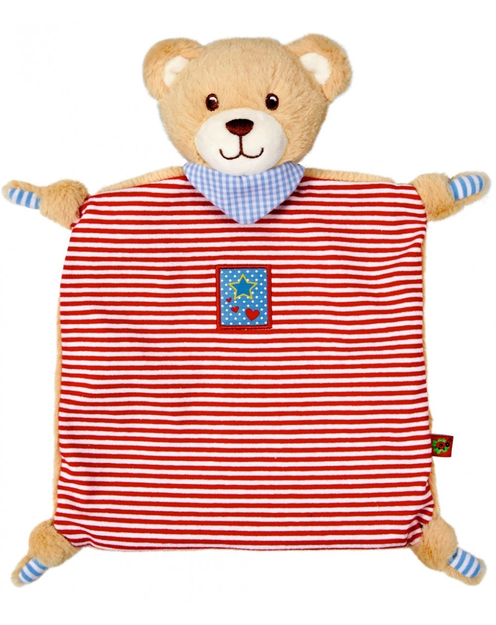 Schnuffeltuch TEDDY - BABY GLÜCK in rot