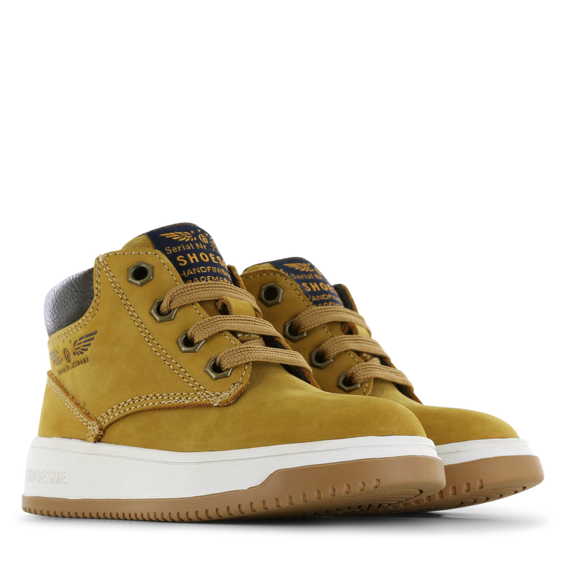 Shoesme okergele veterschoen Microfiber leer | Sale