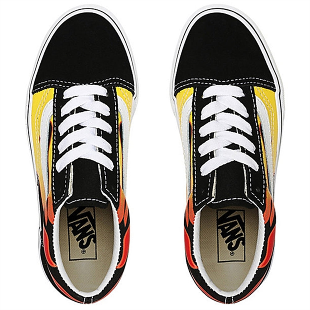 UY Old Skool Flame Sneakers Black/True White