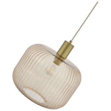 KARWEI hanglamp Flynn XL bruin Ø35cm